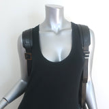 Buscemi Extra Large Backpack Black Leather