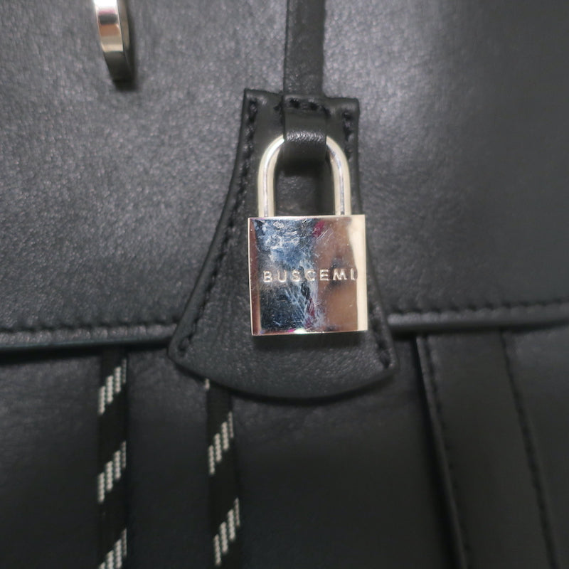 Buscemi Extra Large Backpack Black Leather