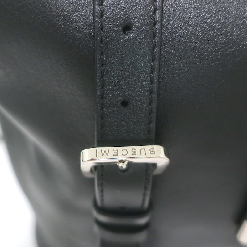 Buscemi Extra Large Backpack Black Leather