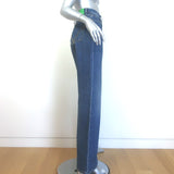 Bottega Veneta High-Rise Straight Leg Jeans Dark Blue Cotton Size 40