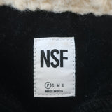 NSF Sherpa Moto Vest Black Cotton Size Petite