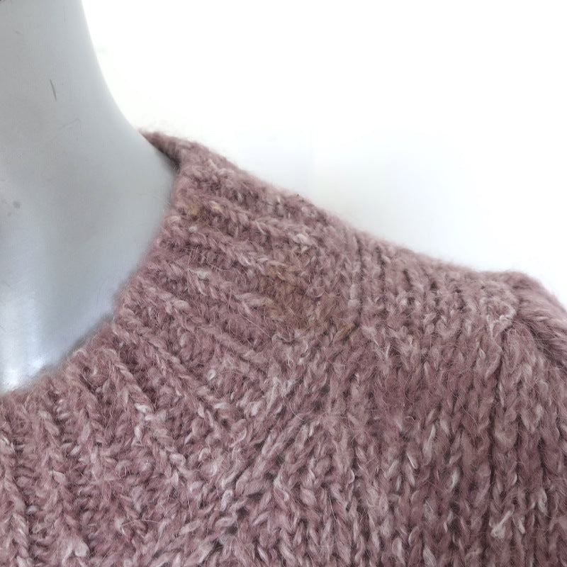 Isabel Marant Etoile Sineady Pointelle Knit Sweater Mauve Alpaca-Blend Size 36