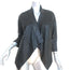 Velvet by Graham & Spencer Draped Leather Jacket Black Size Medium