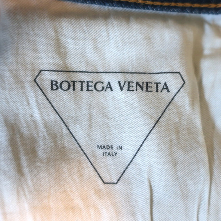 Bottega Veneta High-Rise Straight Leg Jeans Dark Blue Cotton Size 40