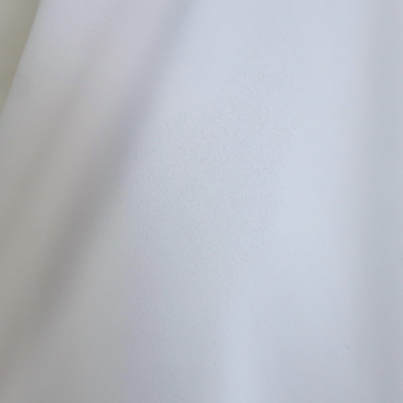 Off-White c/o Virgil Abloh Keyhole Midi Wrap Dress White Crepe Size Large