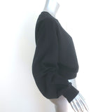 Alo Yoga Devotion Cropped Sweatshirt Black Size Large Crewneck Pullover