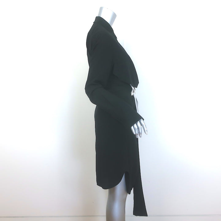 Givenchy Bicolor Tie-Front shirt dress Sz 42, back view