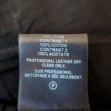 Velvet by Graham & Spencer Draped Leather Jacket Black Size Medium