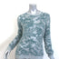 Christian Dior Metallic Floral Sweater Blue/Gray Cashmere-Blend Size US 6 NEW