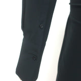 Givenchy Bicolor Tie-Front Shirt Dress Black & White Silk Size 42