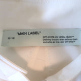 Off-White c/o Virgil Abloh Keyhole Midi Wrap Dress White Crepe Size Large