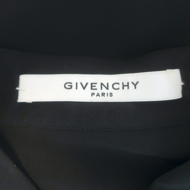 Givenchy Bicolor Tie-Front shirt dress Sz 42, care label