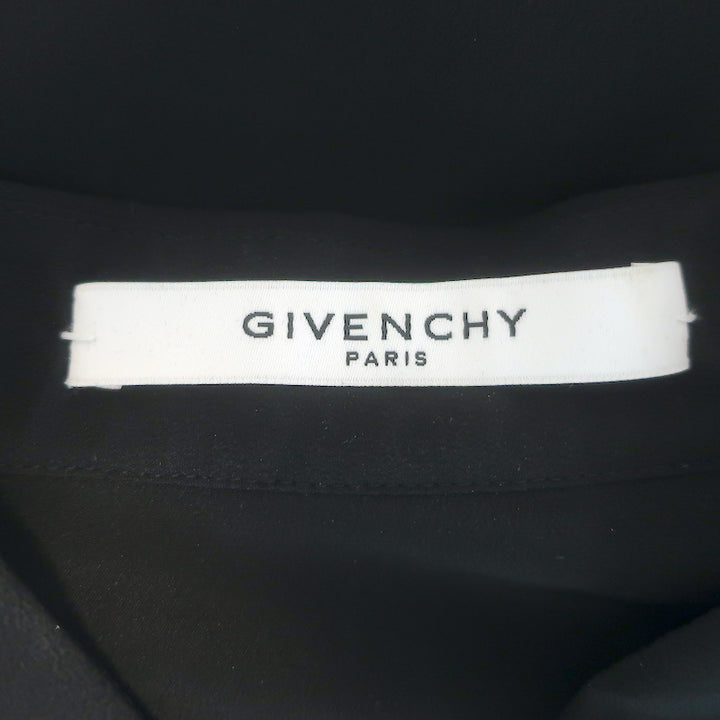 Givenchy Bicolor Tie-Front shirt dress Sz 42, care label