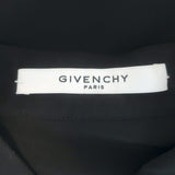 Givenchy Bicolor Tie-Front Shirt Dress Black & White Silk Size 42