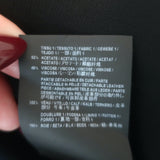 Saint Laurent Keyhole Mini Dress Black Satin Size 38 Short Sleeve Shift