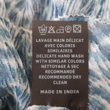 Isabel Marant Etoile Blouse Zinya Blue Printed Chiffon Size 34 Long Sleeve Top