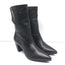 Prada Pointed Toe Short Boots Black Leather Size 38.5