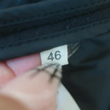 Marni Fur-Trimmed Hooded Mixed Media Coat Black Wool & Nylon Size 46