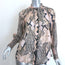 Maria Cher Julieta Blouse Quilaquina Printed Silk Size Small Long Sleeve Top