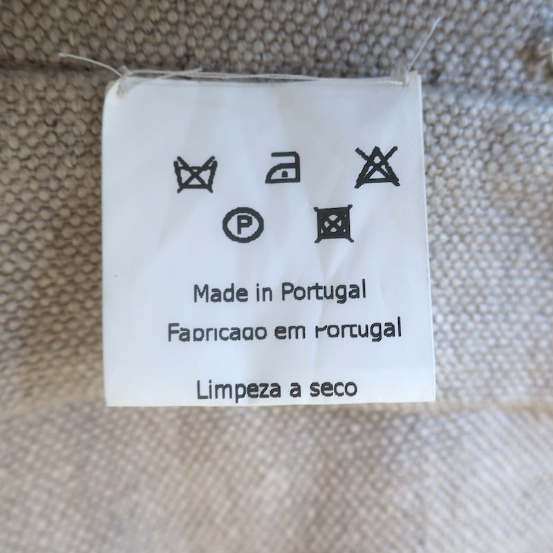 Filipe Faísca Asymmetric Wrap Skirt Beige Linen Size Small