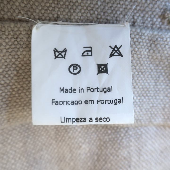 Filipe Faísca Asymmetric Wrap Skirt Beige Linen Size Small