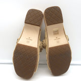 Chanel 22P Camellia Clog Sandals Beige Suede Size 37