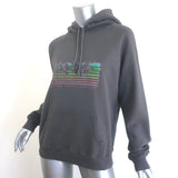 Saint Laurent Malibu Palm Trees Hoodie Gray Size Medium Pullover Sweatshirt