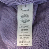 Khaite Draitton Draped Metallic Mini Skirt Lavender Size 6