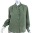 Xirena Shirt Hale Dark Sage Ruffled Cotton Size Extra Small Long Sleeve Top NEW