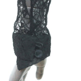 Erdem Long Sleeve Fit & Flare Dress Black Lace Size US 2