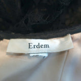 Erdem Long Sleeve Fit & Flare Dress Black Lace Size US 2