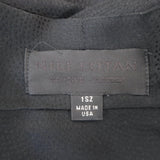 Nili Lotan Tie-Waist Long Robe Jacket Black Silk Satin One Size