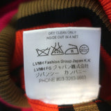 Givenchy Striped Ribbed Knit Short Sleeve Top Red/Multi Size Medium