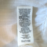 THE GREAT The Gardenia Top White Ruffled Cotton Size 3 Button-Up Blouse