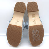 Chanel 22P Camellia Clog Sandals Light Blue Suede Size 37