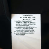 Max Mara Ruffle Dress Charcoal Wool Herringbone Size 46 Sleeveless Sheath