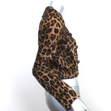 Prada Leopard Print Pony Hair Jacket Brown Size 38