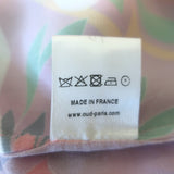 Oud Ivanka Mini Dress Pink Printed Satin Size Extra Small Long Sleeve Tunic