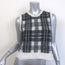 Christian Dior Check'n'Dior Sleeveless Sweater Black/Cream Mohair Size US 6