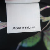 Dries Van Noten Denti Tie-Waist Kimono Dress Black Floral Print Silk Size 38