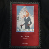 Authier Hooded Down Puffer Jacket Brown/Black Floral Print Size 46