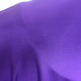 Tom Ford Cowl Neck Draped Mini Dress Purple Satin Jersey Size 42