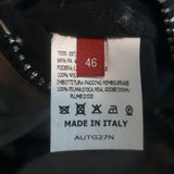 Authier Hooded Down Puffer Jacket Brown/Black Floral Print Size 46