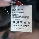 Authier Hooded Down Puffer Jacket Brown/Black Floral Print Size 46