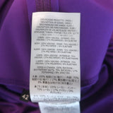 Tom Ford Cowl Neck Draped Mini Dress Purple Satin Jersey Size 42