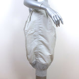 Sacai Zip-Up Bomber Skirt Gray Nylon Size 2 NEW