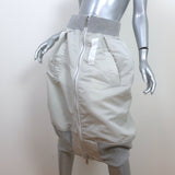 Sacai Zip-Up Bomber Skirt Gray Nylon Size 2 NEW