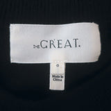 THE GREAT Heirloom Rose Western Pullover Sweater Wine Wool-Blend Size 0