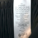 Christian Dior Smocked Midi Skirt Black Pleated Cotton Size US 8