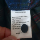 Trovata Birds of Paradis Blouse Bailey Tinsel Plaid Size Extra Small NEW